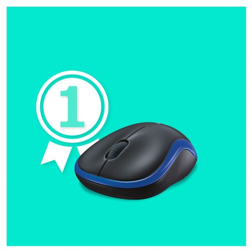 Miška Logitech M185 brezžična modra