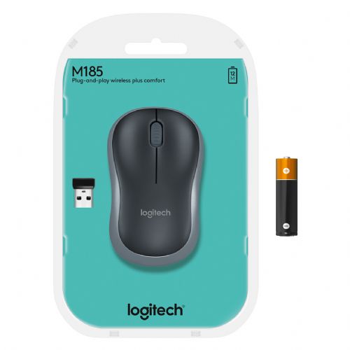Miška Logitech M185 brezžična modra