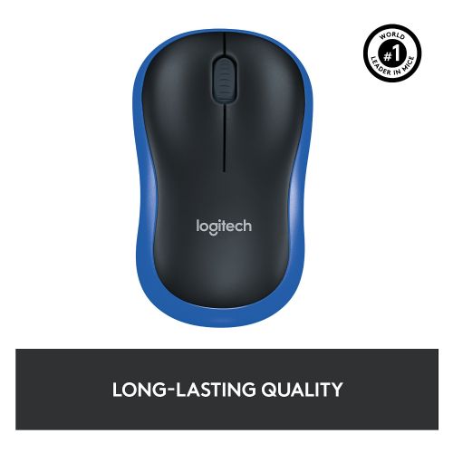 Miška Logitech M185 brezžična modra