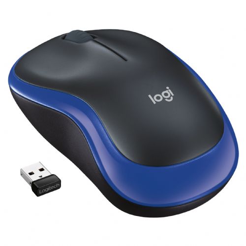 Miška Logitech M185 brezžična modra