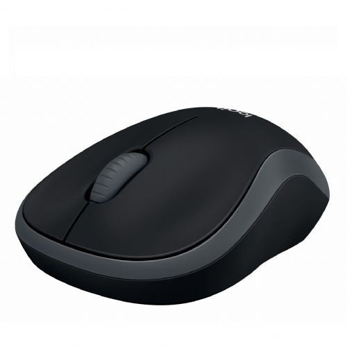 Miška Logitech M185, brezžična, siva