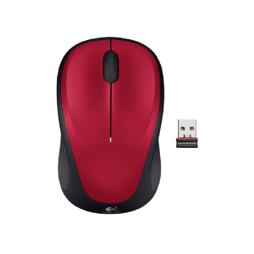 Brezžična optična miška LOGITECH M235 - rdeča