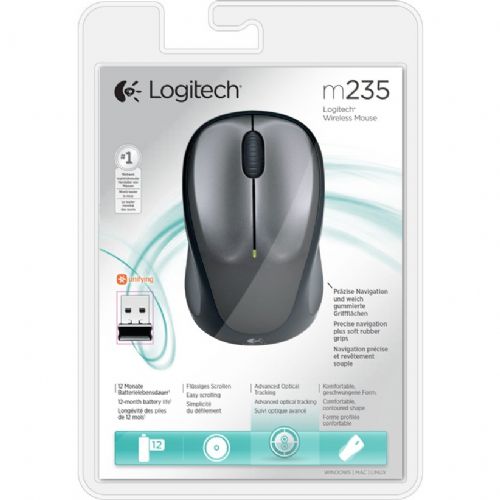 Miška Logitech M235 brezžična črna
