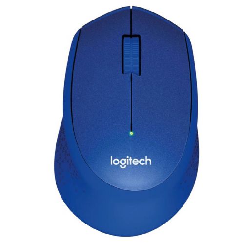 Brezžična optična miška Logitech M330 Silent Plus (modra)
