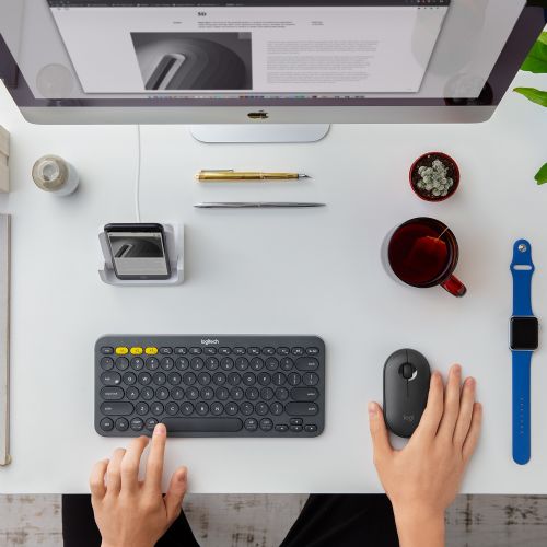 Miška Logitech M350 Pebble Wireless črna