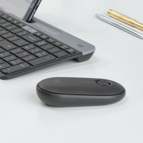 Miška Logitech M350 Pebble Wireless črna