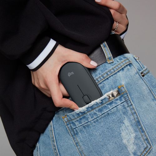 Miška Logitech M350 Pebble Wireless črna