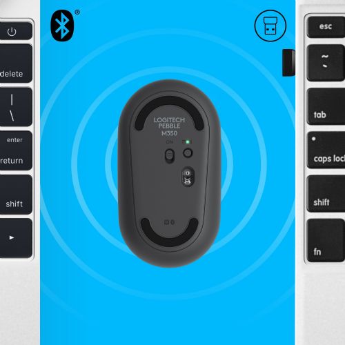 Miška Logitech M350 Pebble Wireless črna