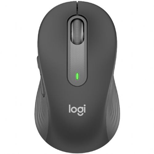 Miška Logitech M650, brezžična, Bluetooth + USB-sprejemnik Logi Bolt, grafitna barva