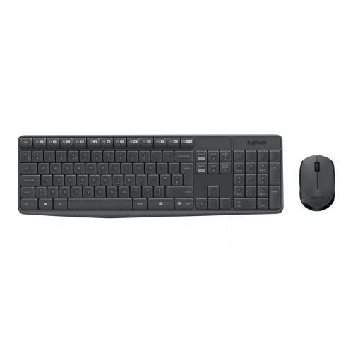 LOGITECH MK235 wireless Keyboard + Mouse Combo Grey - INTNL (US) Qwerty