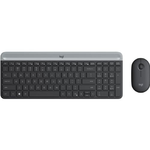 Logitech MK470 Slim Combo tipkovnica i miš, grafitna bežična