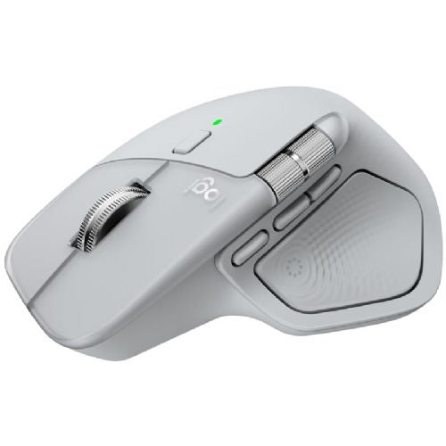Logitech MX Master 4 bežični Bluetooth miš, Darkfield laser 8000 DPI, tiho klikanje, MagSpeed kotačić, svijetlo siva