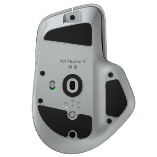 Logitech MX Master 4 bežični Bluetooth miš, Darkfield laser 8000 DPI, tiho klikanje, MagSpeed kotačić, svijetlo siva
