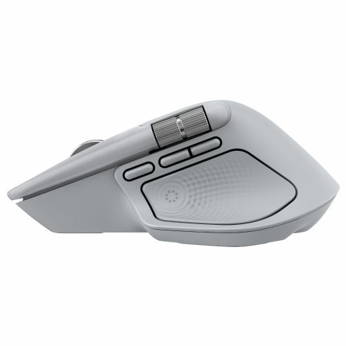 Brezžična miška Logitech MX Master 4, ergonomska, visoka natančnost, večnapravna povezava, svetlo siva
