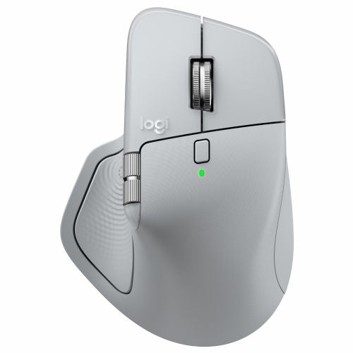 Brezžična miška Logitech MX Master 4, ergonomska, visoka natančnost, večnapravna povezava, svetlo siva