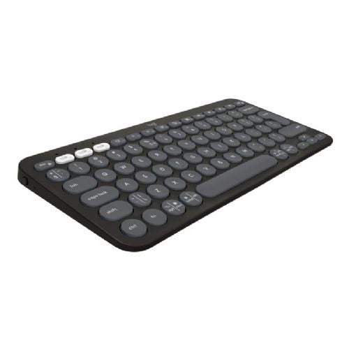 Tipkovnica Logitech Pebble 2 Combo črna, brezžična, SLO tisk, tiho delovanje, reciklirana plastika