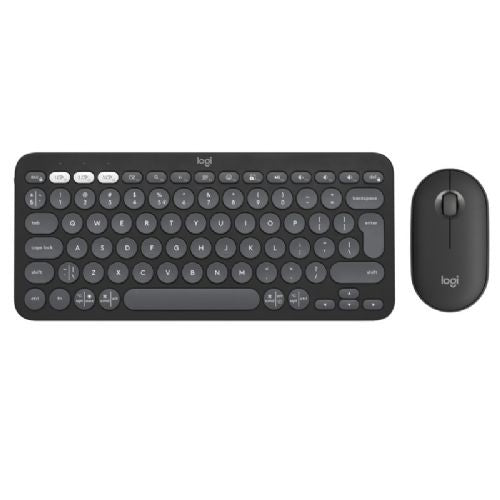 Tipkovnica Logitech Pebble 2 Combo črna, brezžična, SLO tisk, tiho delovanje, reciklirana plastika