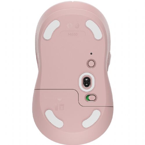 Miška Logitech Signature M650 Mouse optična 5 gumbov brezžična Bluetooth 2,4 GHz Bolt USB sprejemnik rose