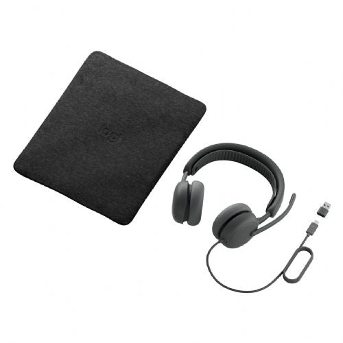 Slušalke z mikrofonom Logitech Zone Wired 2 za poslovno rabo, USB, žične, roza barve