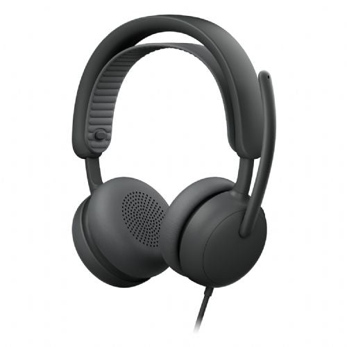 Slušalke z mikrofonom Logitech Zone Wired 2 za poslovno rabo, USB, žične, roza barve