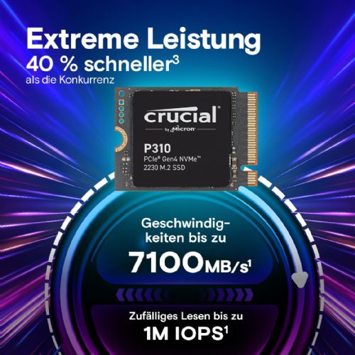 M.2 1TB Crucial P310 NVMe PCIe Gen4 2230 interni SSD