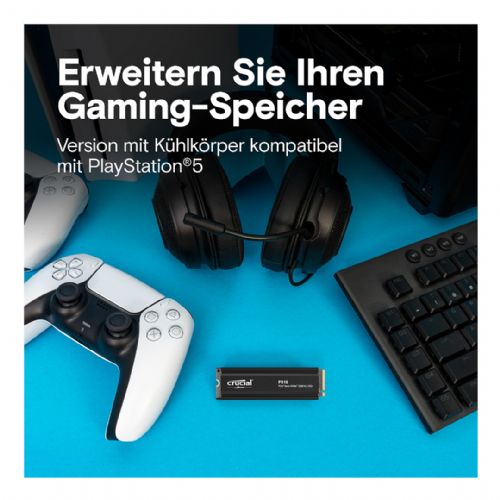 Vgradni SSD disk Crucial P310 1TB M.2 NVMe PCIe Gen4 z ohišjem, hitrost branja 7100 MB/s, hladilnik