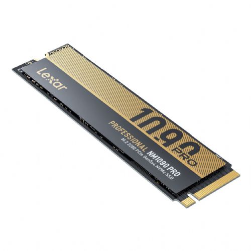 Vgradni SSD disk Lexar Media NM1090 Pro 1TB PCIe 5.0 NVMe M.2 2280, hitrost branja 14.000 MB/s, hitrost pisanja 10.000 MB/s