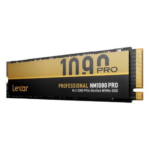 Vgradni SSD disk Lexar Media NM1090 Pro 1TB PCIe 5.0 NVMe M.2 2280, hitrost branja 14.000 MB/s, hitrost pisanja 10.000 MB/s