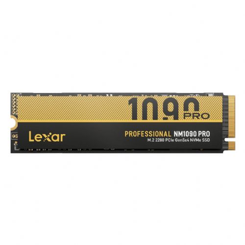 Vgradni SSD disk Lexar Media NM1090 Pro 1TB PCIe 5.0 NVMe M.2 2280, hitrost branja 14.000 MB/s, hitrost pisanja 10.000 MB/s