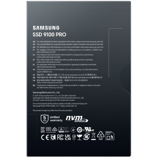 Vgradni SSD disk M.2 1TB Samsung 9100 PRO NVMe PCIe 5.0 maloprodaja