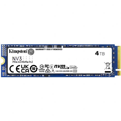 Kingston SSD M.2 4TB NV3 NVMe PCIe 4.0 x 4