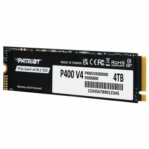 Vgradni SSD disk Patriot P400 V4 4TB M.2 2280 PCIe 4.0 x4 NVMe 2.0 6200/5200 MB/s