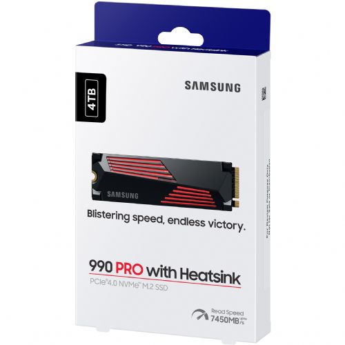 Hladilnik M.2 4TB Samsung 990 PRO NVMe PCIe 4.0 x 4 maloprodaja