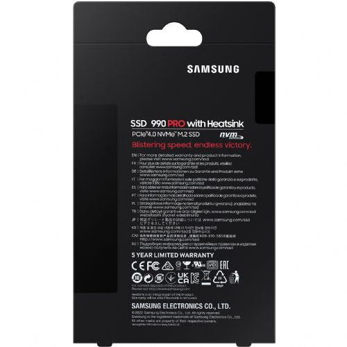 M.2 4TB Samsung 990 PRO Heatsink NVMe PCIe 4.0 x 4 retail