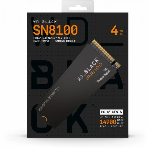 Vgradni SSD disk M.2 4TB WD črna SN8100 NVMe PCIe 4.0 x 4
