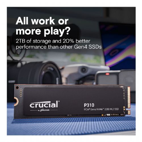 Vgradni SSD-disk Crucial P310, M.2, 500 GB, NVMe PCIe Gen4