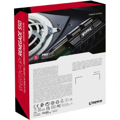 Ugrađeni SSD M.2 KINGSTON 4TB Renegade PCIe 4.0 NVMe SSD s hladnjakom