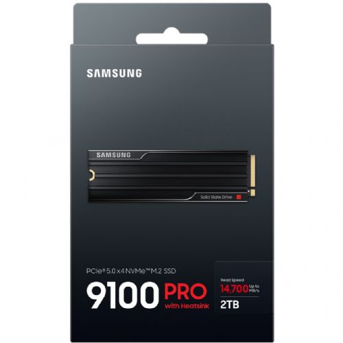 Vgradni SSD M.2. 9100 PRO hladilnik NVMe 2TB PCIe 5.0 14.800 MB/s branje 13.400 MB/s