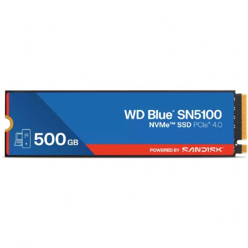 WD Blue M.2 SN5100 NVMe 500GB PCIe4.0 x4 NVMe interni SSD – WDS500G5B0E-00CPE0