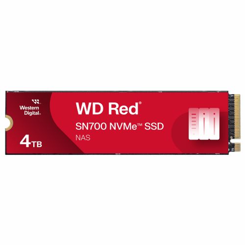 Vgradni SSD WD M.2 Red SN700 NVMe 4TB M.2 2280 PCIe Gen3 8 Gb/s za naprave NAS