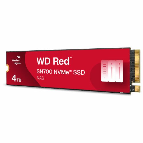 Vgradni SSD WD M.2 Red SN700 NVMe 4TB M.2 2280 PCIe Gen3 8 Gb/s za naprave NAS