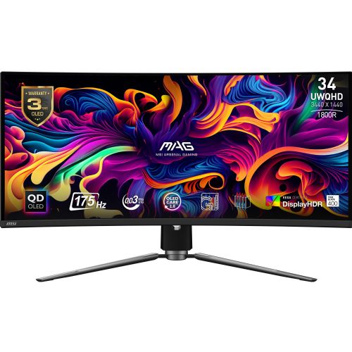Monitor MAG 341CQPDE 86,82 cm (34''), 3440 x 1440 (QHD), OLED, 250cd/m2, 0,03ms, 175Hz