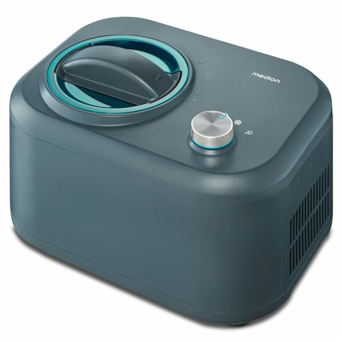 Medion LIFE aparat za sladoled MD 10169 (črna/nerjaveče jeklo, za 1,00 ml sladoleda, 100 W)