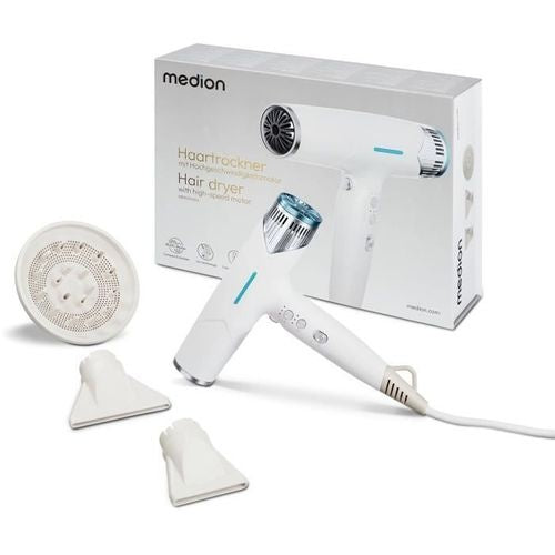 Medion LIFE HD2 sušilnik za lase MD19984 (bel/turkizen, 1500 W)