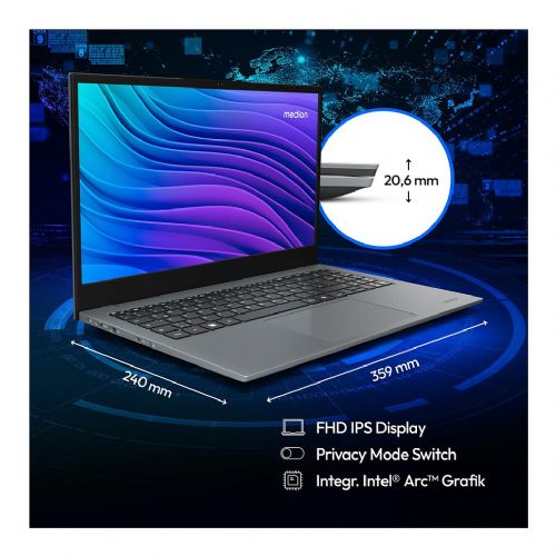 Medion E15443 CU5 125H/16GB/512GB SSD/Win 11 Home