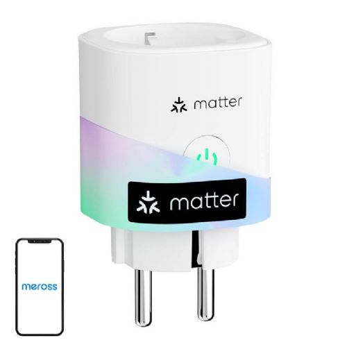 Pametni vtič MEROSS MSS315MA-EU z monitorjem energije (Matter)