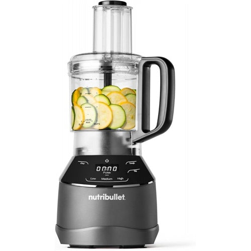Mešalnik Nutribullet Triple Prep System NBF580B, 1.500W, za 1.8 L in kuhinjski robot 1.6 L, siva
