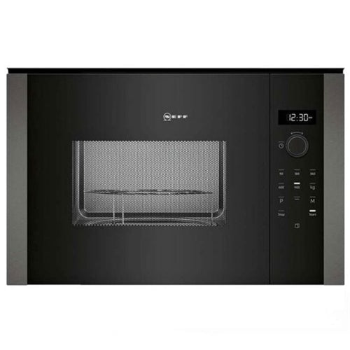 Mikrovalovna pečica Neff HLAGD53G0 N50 (črna/siva, z žarom, vrata se odpirajo levo)