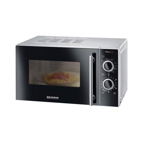 Severin MW 7751 mikrovalna pećnica s funkcijom roštilja, nehrđajući čelik