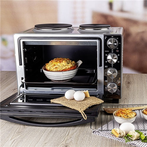 Mini pečica Rommelsbacher KM 3300, črna/srebrna